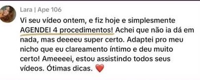 Depoimento de Lara no WhatsApp